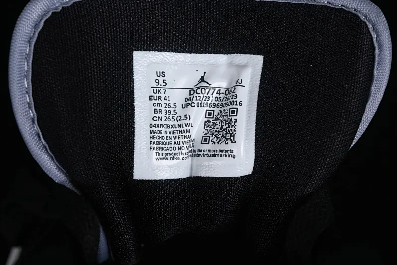 All categories Air Jordan Jordan series basketball shoes Air Jordan 1 Low G version pure original Air Jordan 1 Low AJ1 Joe 1 black gray red hook low-top cultural basketball shoes DC0774-062